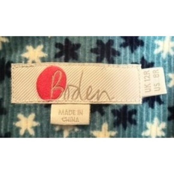 Boden Womens‎ Star Print Corduroy Blazer UK 12R US 8R Blue Celestial Workwear - Picture 4 of 5